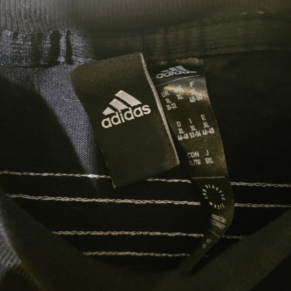 Adidas Trefoil Black 3-Stripe Cotton Cropped Baby Tee T-Shirt Xl Future Icon Euc - Picture 4 of 5